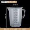Taza medidora transparente de PP de grado alimenticio 5000 ml Taza medidora de plástico con escala Hervidor de gran capacidad engrosado para tiendas de té con leche Uso doméstico