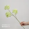 Flores artificiais em tons de verde, de haste única, para decoração de local de casamento, decoração de salão de casamento de luxo, arranjos florais de plástico