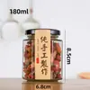 Frasco de Vidrio Hexagonal Transparente Botella para Pepinillos Sellada a Prueba de Fugas Etiqueta Personalizada Logo Almacenamiento de Alimentos Lata Botella de Almacenamiento