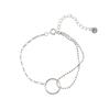 Pulsera Geométrica para Mujer Diseño Simple de Personalidad Sentido de la Moda Viento Frío Retro Hebilla Redonda Pulsera de Mujer Fabricantes de Pulseras