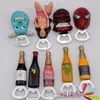 Imanes para refrigerador de fábrica directamente personajes creativos pegatinas magnéticas regalos navideños abridor de botellas artesanías de resina en stock