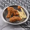 Peneira de Fritura de Aço Inoxidável Doméstica com Malha de Orelha Filtro de Óleo Placa Filtro Batata Frita Frango Frito Placa Filtro de Óleo Lixamento