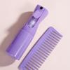 Set de Peine Biodegradable de Paja de Trigo Natural Platino para Peinar el Cabello de Tres Piezas, Set de Peine de Dientes Anchos para Aceite, Peine con Inserto de Plástico para Spray