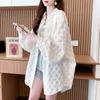 Camisa Polo de Estilo Perezoso con Corte Cuidadoso para Mujer 2024 Estilo Caliente Chaqueta Cardigan Holgada Protector Solar Fina y Moderna