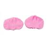 Molde de silicone Flor de papoula Pétala Folhas Dobrar Açúcar Molde Textura Impressão Molde de bolo DIY pastelaria