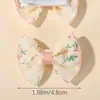 Conjunto de Presilhas de Cabelo com Laço Estampado Venda Quente Transfronteiriça Presilha Completa Acessórios de Cabelo para Crianças Adorável Adereço de Cabeça para Bebê 5142