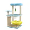 Marco de escalada para gatos al por mayor, Estante para gatos, Esterilla de ratán, Casa para gatos, Árbol para gatos, Tablero rascador para gatos de sisal resistente a los arañazos, Juguete de casa para gatos tipo cápsula espacial