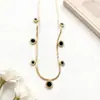 Nueva versión coreana de collar de oro rosa personalizado, de acero de titanio y alta calidad, con cadena de clavícula y un solo diamante, a precio especial y muy vendido para mujer.
