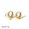 Pendientes de Acero de Titanio de Alta Gama, Sin Decoloración, Mismo Estilo Popular, Oro de 18K, Forma de U, Pequeños, Personalizados, Simples, Pendientes