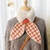 Bufanda de Invierno para Mujer Color Sólido Joker Bufanda Pequeña Bufanda Cruzada Bufanda Tejida Cuello Falso Bufanda Triangular Bufanda de Lana Coreana