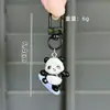 Llavero Creativo Lindo Panda Rojo Celebridad de Internet Muñeco de Dibujos Animados Divertido Colgante para Bolso Accesorios Regalo Pequeño Venta al por Mayor