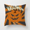 Daifa - Funda de almohada de tela con diseño de calabaza de Halloween para sofá, hogar, vacaciones, funda de cojín