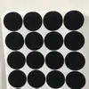 Almohadilla Negra Redonda de Franela Adhesiva para Pies, Tela No Tejida, Fieltro, Adhesivo Blanco de Colores con Forma No Tejida