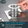 Rejilla de Drenaje de Piso de Acero Inoxidable Personalizada Filtro de Cabello Tubería de Agua Lavabo de Baño Universal Anti-Obstrucción Fregadero