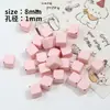Contas Quadradas de Acrílico com Furo Oblíquo Contas Quadradas Gelatinosas Miçangas para Artesanato DIY Corrente para Celular Pingente de Chave Acessórios de Joias