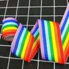 Fita de Arco-Íris Colorida em Estoque Fitas Simples de Poliéster Fitas Calças Roupas Acessórios de Fita Decorativa Fornecimento Direto