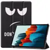Para Galaxy Tab S7 de 11 pulgadas, funda de cuero pintada plana, funda SM-T870, funda SM-T875, funda protectora