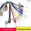 Lanyard de desenho animado dois em um para celular de bolso de relógio de pulso infantil de três gerações, capa de celular, cordão de pescoço para presente, boneca