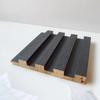 Panel Decorativo de Pared de Fondo con Rejilla de Madera Maciza, Panel de Cristal de Carbono sin Pintura, Chapa de Madera, Panel de Pared con Líneas de Madera, Estilo Nuevo Chino