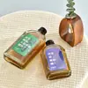 Garrafa de vinho de fruta, garrafa dispensadora, garrafa transparente de vidro para chá cold brew, garrafa quadrada de vinho de fruta, garrafa de vinho de gelo, garrafa de suco e chá de leite