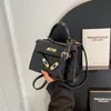 Nuevo Bolso Kelly 2024 Bolso de Mano de Moda para Mujer Bolso Cruzado Versátil Bolso Cuadrado Pequeño Bolso de Hombro de Gama Alta