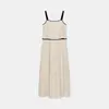 Venta Caliente Transfronteriza AliExpress Nuevas Llegadas Primavera 2026 Ropa de Mujer Vestido Patchwork con Bloques de Color y Ribete de Línea 7561727