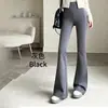 Pantalones de yoga finos de verano para mujer de cintura alta adelgazantes con control de abdomen y efecto levantamiento de glúteos, ajustados de corte ceñido tipo campana de tiburón