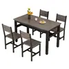Mesa de jantar retangular comercial para refeitórios, moderna e simples, conjunto de mesa e cadeira para lanchonete de fast food, restaurante, lanchonete