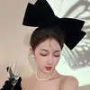 Pasador de Pelo con Lazo Negro de Terciopelo Oversize para Mujer 2022 Nuevo Clip Superior Pequeño para Mostrar la Cara Accesorios para el Cabello de la Parte Trasera del Peinado Moda
