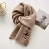 Cachecol de Lã Tricotado Espesso Quente Versátil de Inverno Gatinho Fofo Estilo Japonês Lã de Imitação Tricotado Snood Amigo da Pele