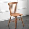 Silla de Comedor Sólida de Nogal Negro, Silla de Roble, Silla Windsor, Silla para Tocador de Dormitorio, Silla con Respaldo para Uso Doméstico, Toda de Madera Maciza