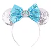 Faixa de Cabelo Mickey Coroa Floco de Neve Acessórios de Cabelo para Bebê Lantejoula Laço Mickey Acessórios de Cabelo para Crianças Atacado