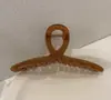 Oversized 13cm volume de cabelo tubarão clipe de cabelo clipe de cabelo quadrado para trás cabeça clipe de cabelo cocar updo grampo de cabelo feminino