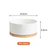 Tigela para gato com aquecimento de temperatura constante, tigela de cerâmica para animais de estimação, tigela para cachorro, tigela de comida para gato de inverno, dispensador de água, tigela de água para cachorro, suprimentos para animais de estimação