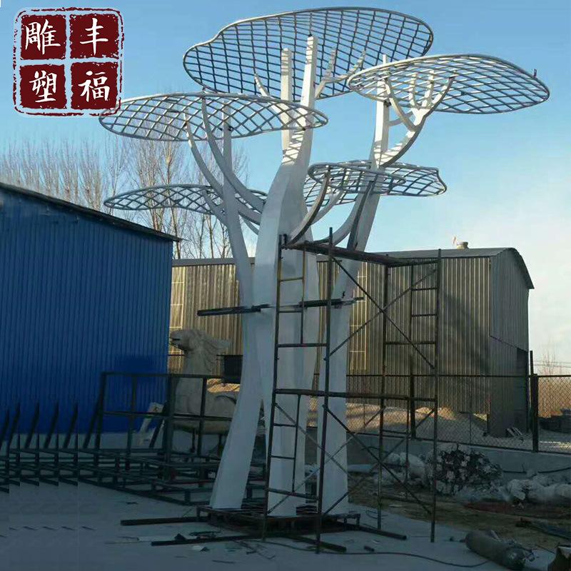 不锈钢树景观雕塑