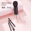 Brocha de Polvo Retráctil Multifuncional, Brocha de Maquillaje Portátil, Brocha para Rubor de Viaje, Brocha de Maquillaje Cuatro en Uno Herramienta de Belleza