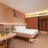 Lançamento de Novo ProdutoConjunto de Mobília para Quarto Padrão de Hotel Laranja 3.0 com Material de Painel Artificial de Grau E1 como Opção Padrão