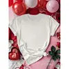 [Código Europeu Transfronteiriço] Camiseta Feminina Lisa de Manga Curta com Gola Redonda Solta de Cor Pura Transfronteiriça