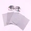 Paño de limpieza para gafas de aguja gris negro 13*13 cm microfibra Limpiador Directo de Fábrica aguja tres