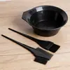 Kit com 4 Peças de Ferramentas para Coloração de Cabelo Transfronteiriça, Produtos para Cuidados com o Cabelo de Salão, Conjunto Combinado de Tigela, Pente e Pincel para Coloração Caseira