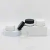 Estoque de fábrica frasco de vidro prensado 3G frasco de creme para os olhos 5g base espessa frasco de creme produtos de teste para cuidados com a pele sub-embalado