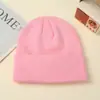 Chapéu de Tricô Liso Novo Moda Circunferência da Cabeça Grande Chapéu de Tricô Inverno Chapéu de Lã Acrílica Gorro Masculino Atacado em Estoque