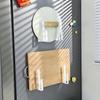 Estante para Tabla de Cortar de Cocina Transfronterizo Estante para Tabla de Cortar de Recetas Montado en la Pared Estante Magnético para Tapa de Olla de Refrigerador Multifuncional sin Perforaciones