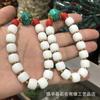 Pulsera Sepa de Xizang Pulsera Sepa Roja Pulsera de Cuentas de Buda Glaseadas Antiguas Artesanías Glaseadas Glaseadas Antiguas para Hombres y Mujeres