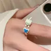 Anillo Abierto Lindo de Gato Mascota para Mujer, Estilo Nuevo, Divertido Anillo de Dedo Índice de Animal de Dibujos Animados, Anillo de Diseño Único