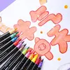 Bolígrafo de Glitter de Doble Punta y Dos Colores con Punta Suave 12 Colores 24 Colores 48 Bolígrafos de Glitter Pintados para Pintura DIY Colorear Bolígrafo de Acuarela con Glitter