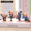 Monge Shaolin Kung Fu Ornamento de Carro Pequeno Monge Resina Artesanato para Casa Criança Kung Fu Criativa Decoração de Carro