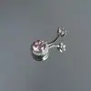 Anillo para ombligo con sentido avanzado Europa y Estados Unidos juego circonita rosa redondo uña para ombligo joyería para perforación fabricantes transfronterizos venta al por mayor personalizado