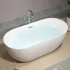 Bañera Acrílica Integrada Sin Costuras para Uso Doméstico, Bañera Independiente de Doble Capa Aislada para Adultos