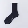 Meias Esportivas com Solado Atoalhado Masculinas Outono/Inverno Malha Solado Massageador Meias de Cano Médio Esportes Fitness Jogar Bola Meias Longas de Algodão